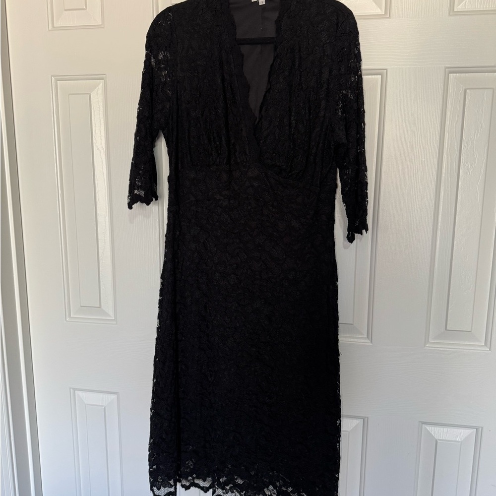 Elegant Black Lace Dress